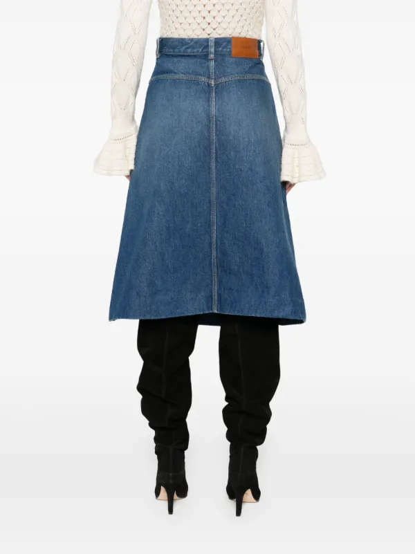 Chloé Denim Midi Skirt | Blue | FARFETCH