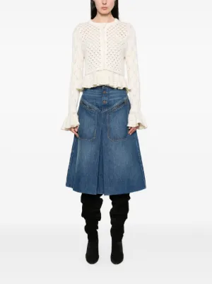 スカート Chloe FW25 Denim skirt (CH25ADJ01251 427) Blue Denim skirt Chloé - Vitkac Canada