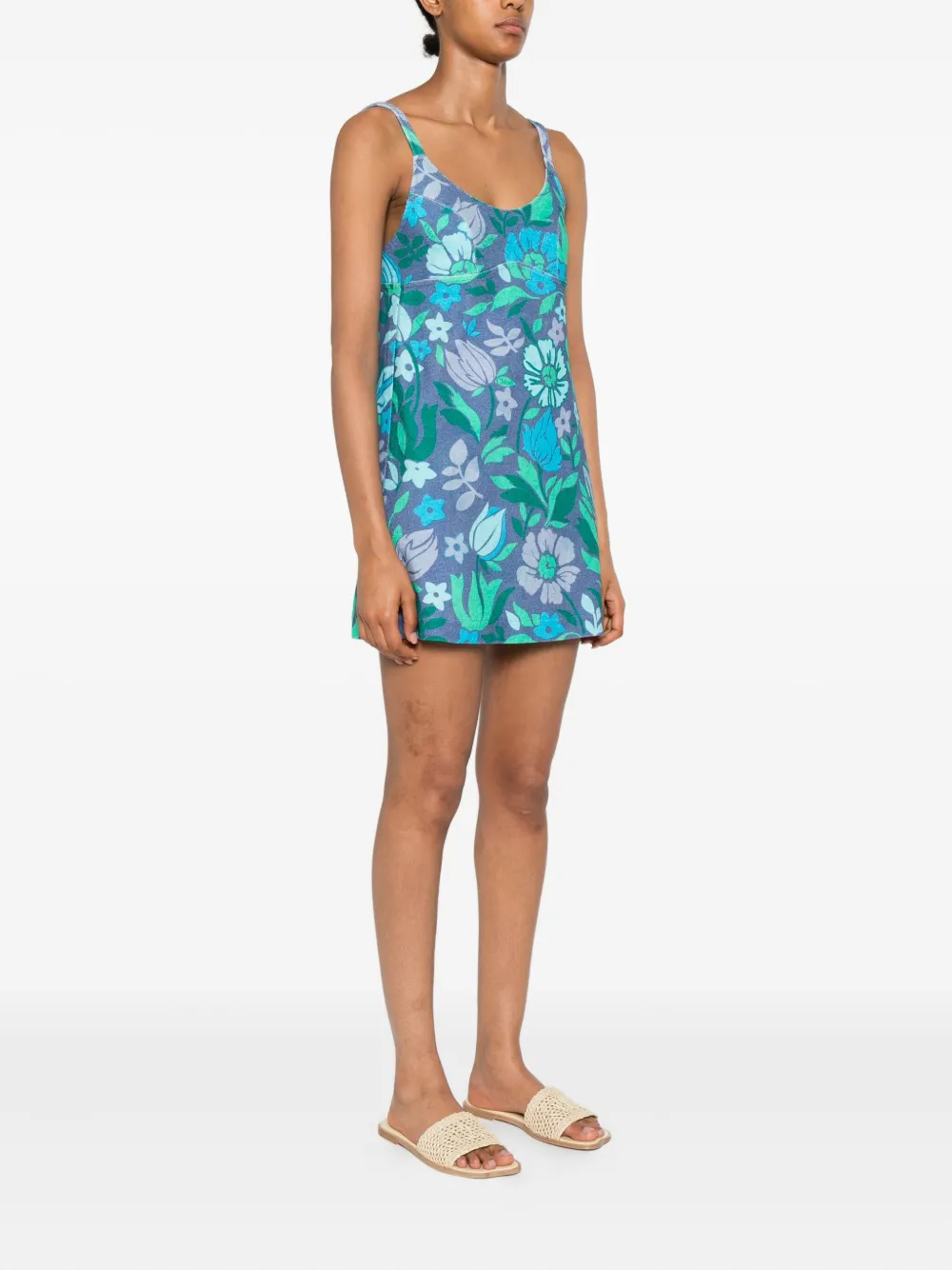 Chloé cotton jersey mini dress Blauw