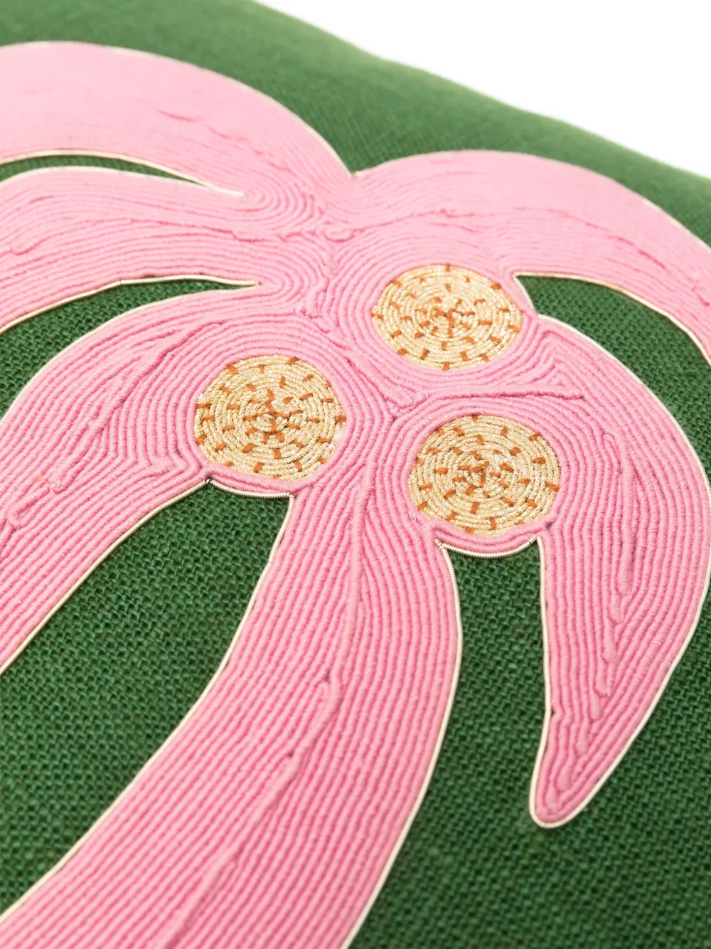 Jonathan Adler Playa Corded Palm Cushion In Green