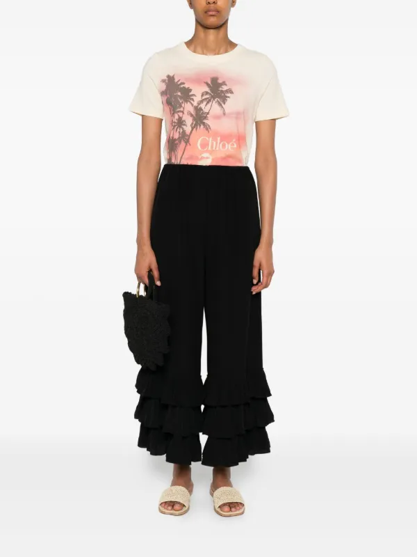 Tシャツ・カットソー Chloe Logo print T-shirt Chloé Oversized Logo T Shirt In Cotton Jersey | Chloé US