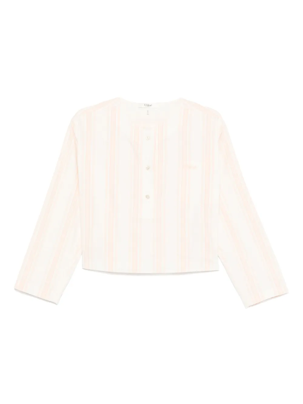 Chloé long-sleeve crop top Roze