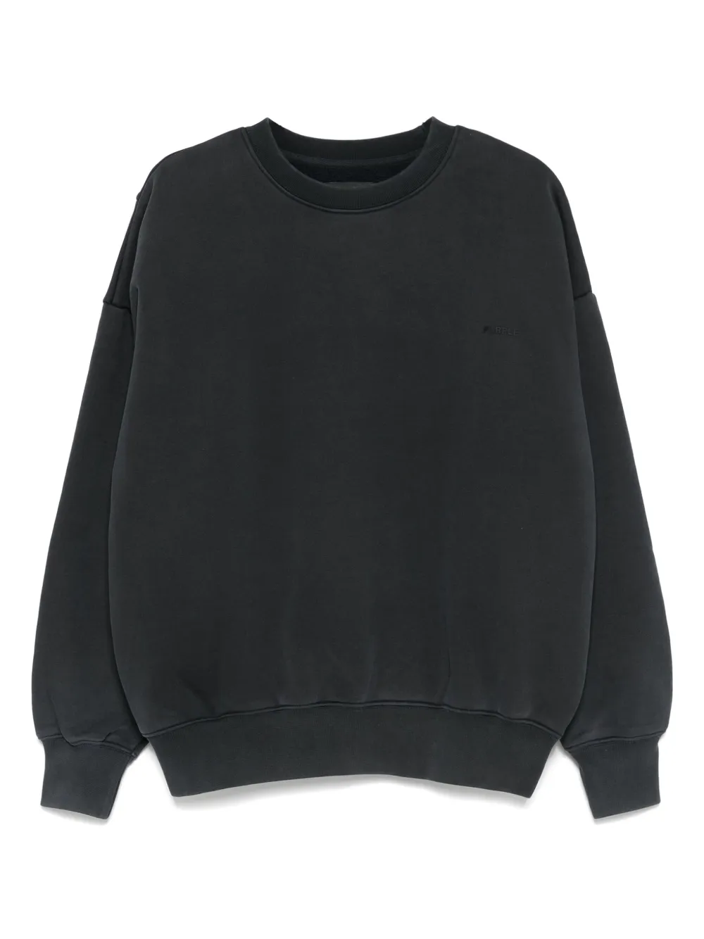 crew-neck fleece sweatshirt