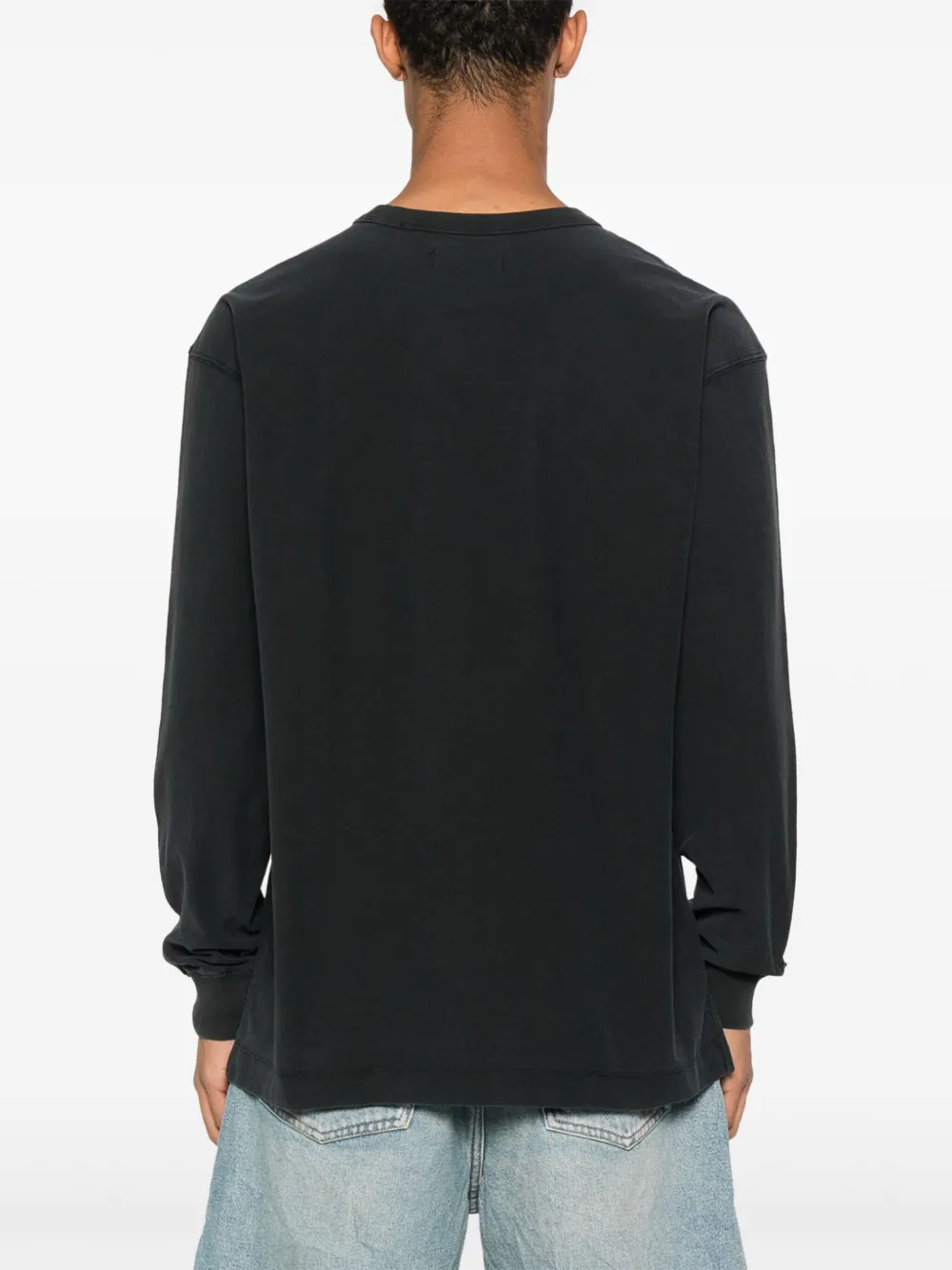 Purple Brand Katoenen T-shirt Zwart