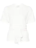 Forte Forte wrap-detail T-shirt - White