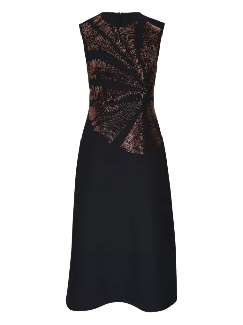 Lafayette 148 vestido midi bordado