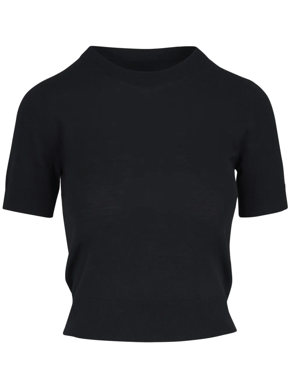 Nili Lotan T-shirt van merinowol Zwart