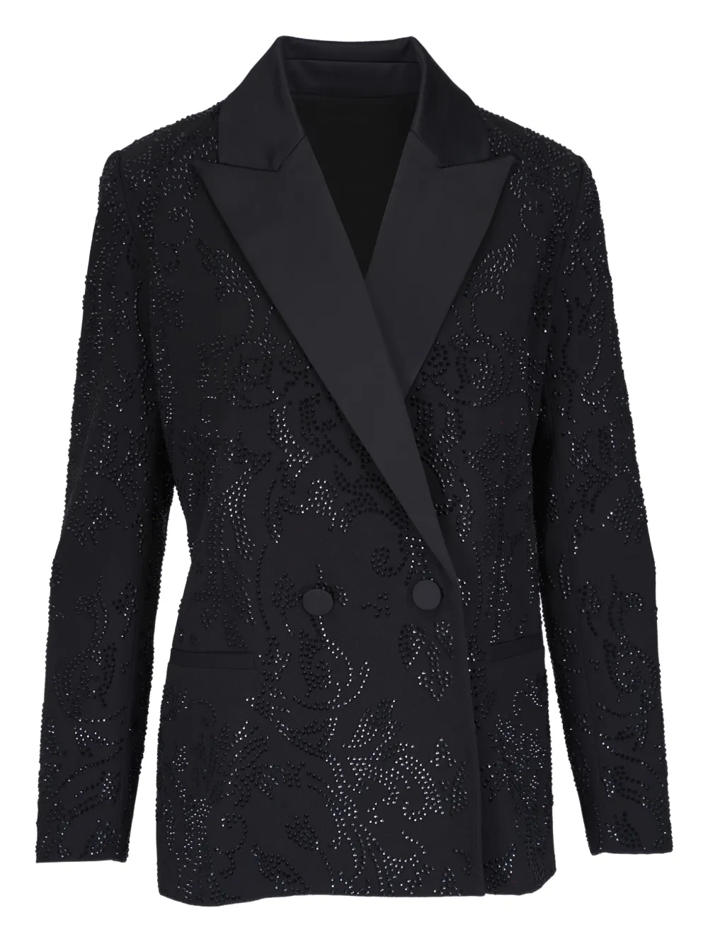 L'Agence Blazer met dubbele rij knopen Zwart