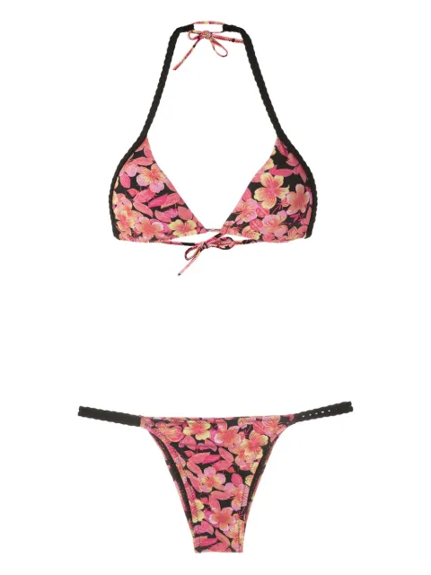 Amir Slama floral-print bikini set