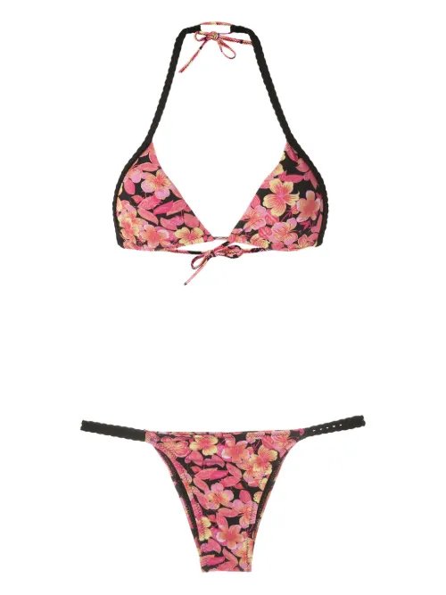 Amir Slama bikini à fleurs - Rose - Amir Slama - Modalova
