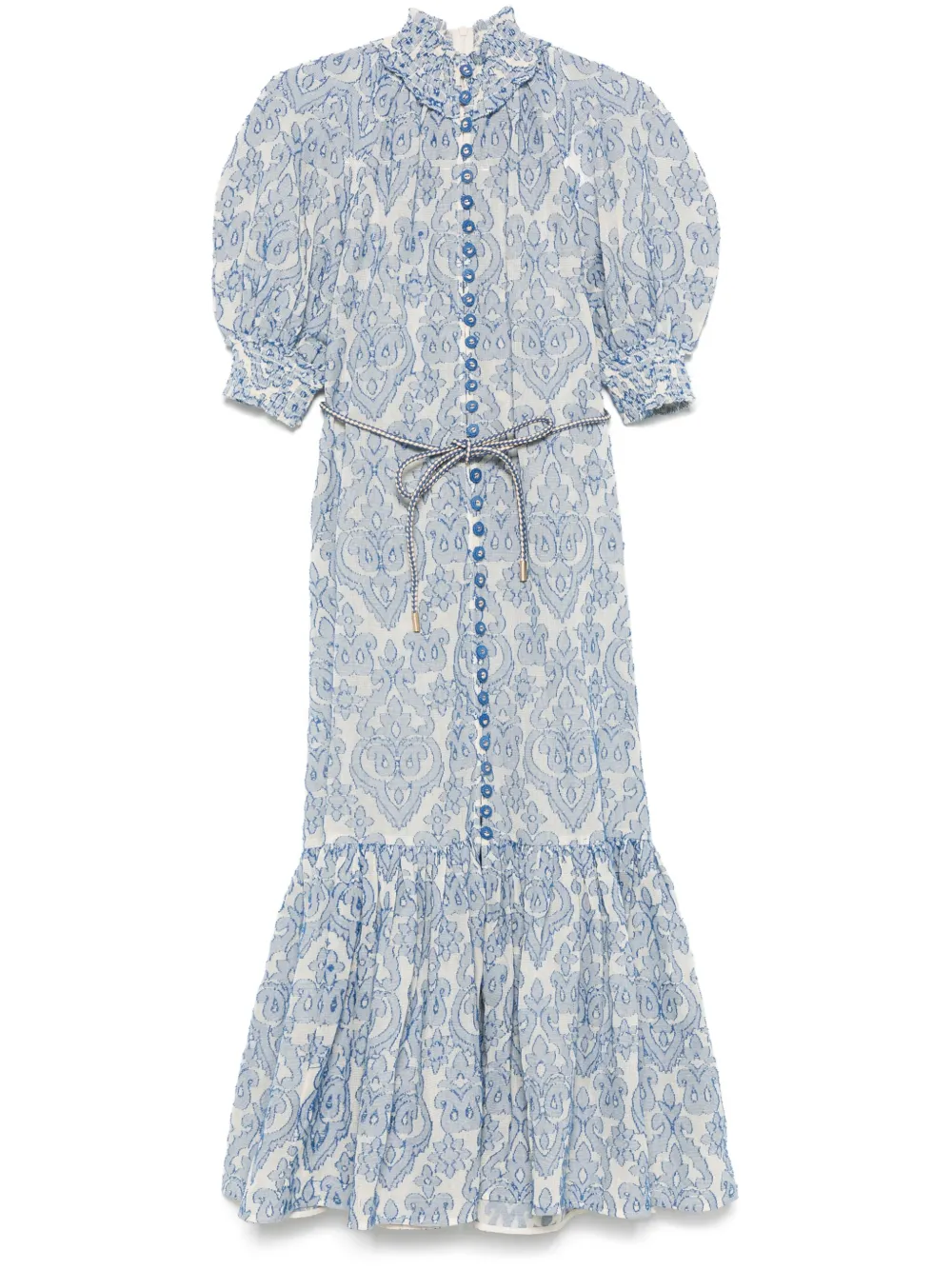 ZIMMERMANN Wylie Lantern midi dress | Blue | Image 1