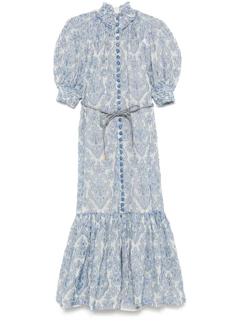 ZIMMERMANN Vestido midi Wylie Lantern