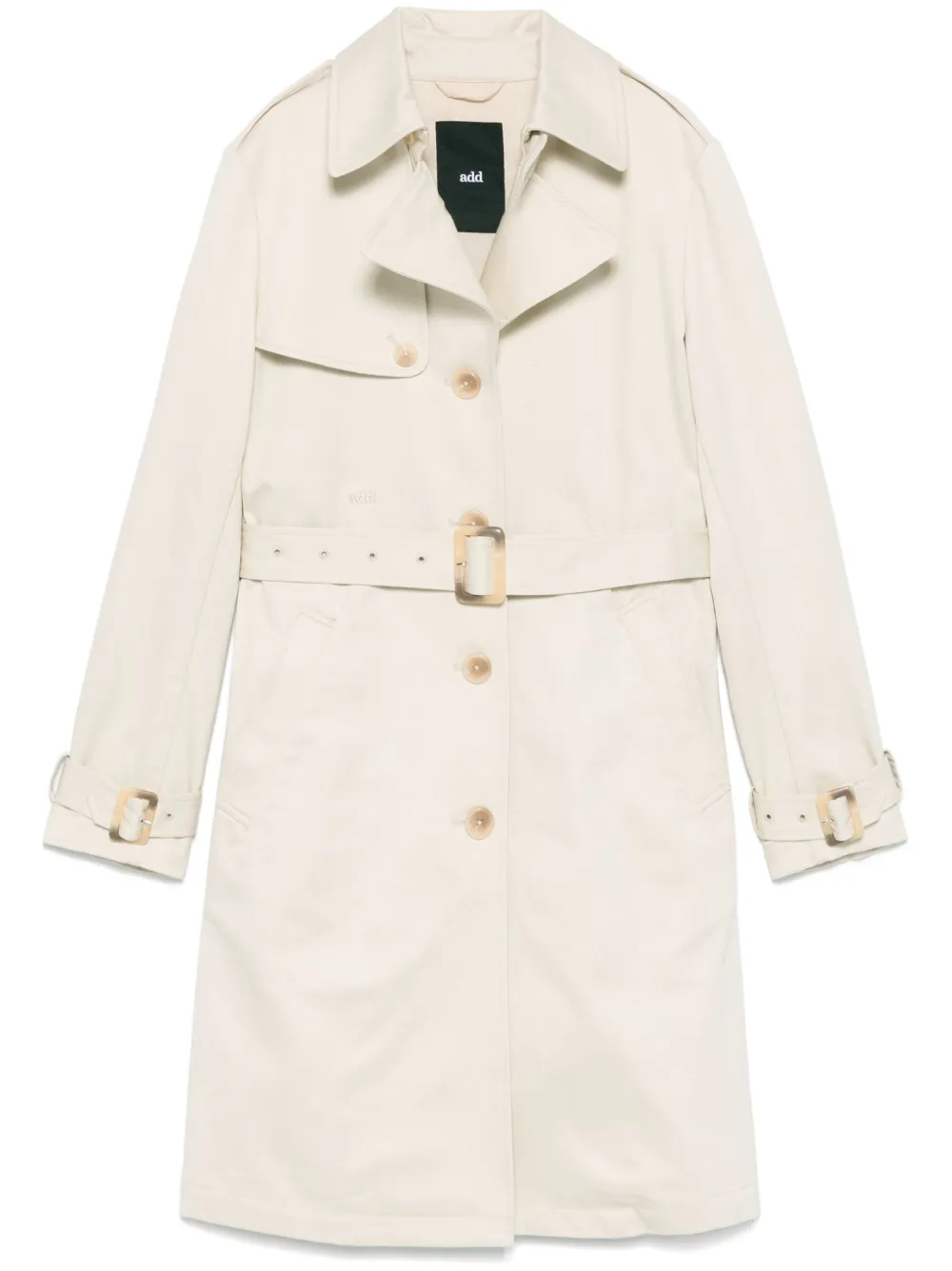 single-breasted trench coat