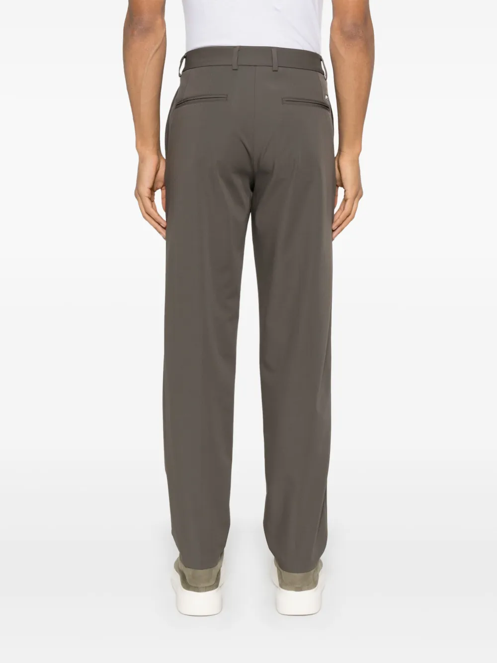 Emporio Armani Broek met toelopende pijpen Grijs