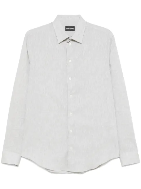 Emporio Armani logo-embroidered shirt
