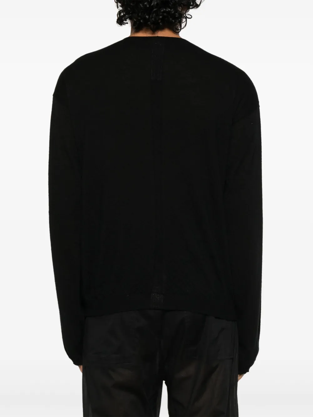 Rick Owens T-shirt met V-hals Zwart