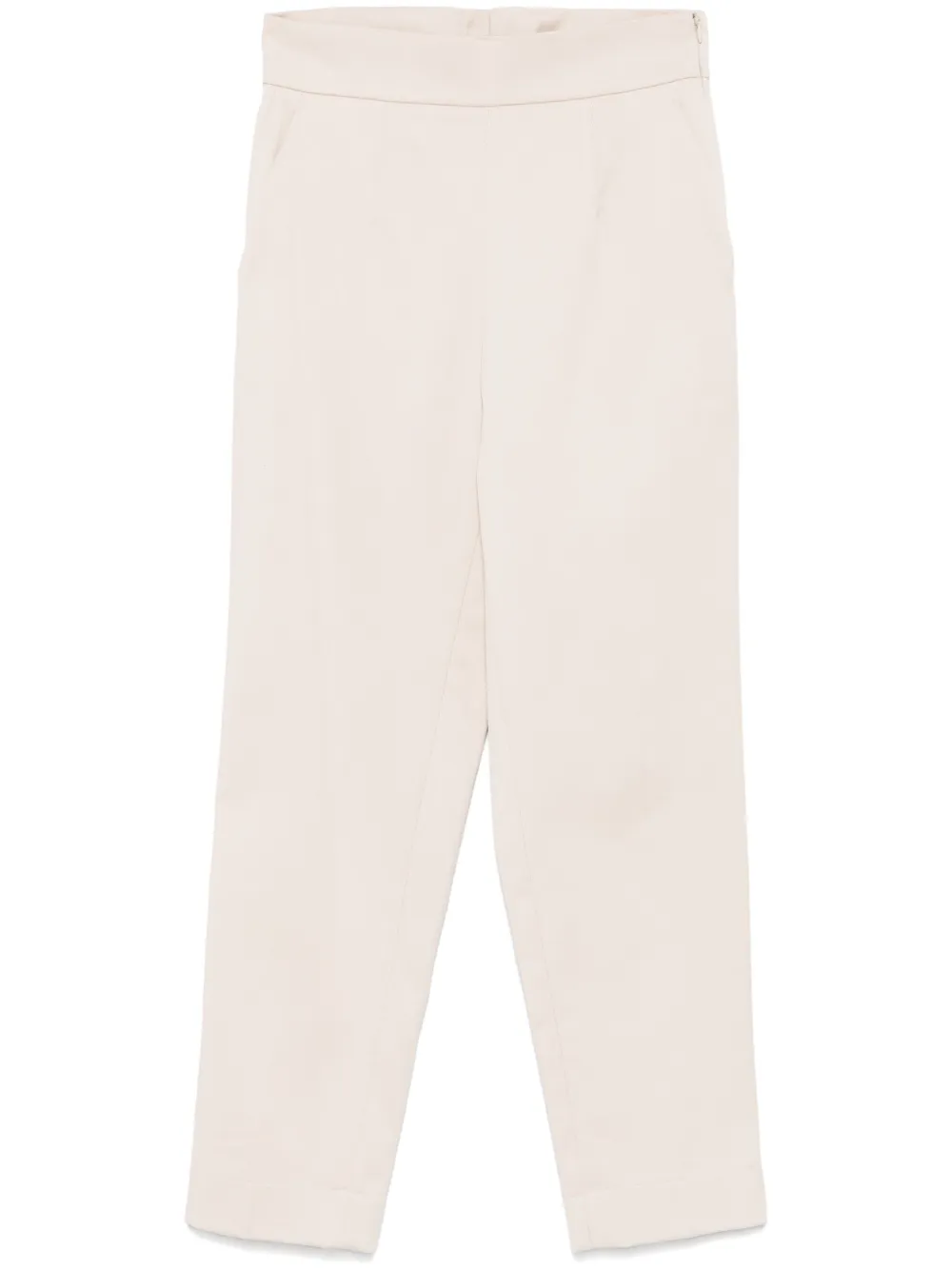 Forte Broek met toelopende pijpen Beige