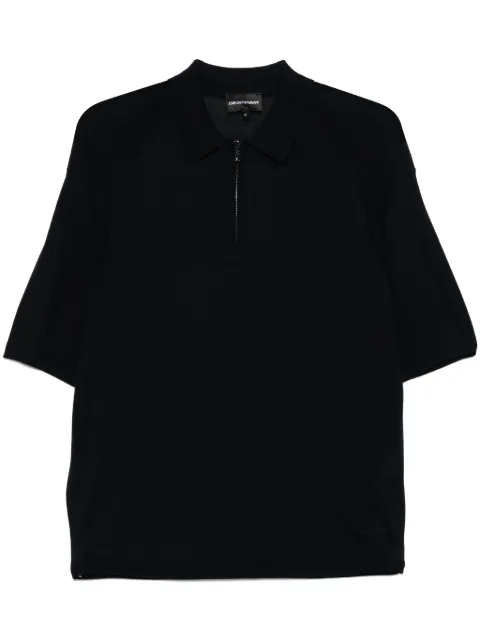 Emporio Armani fine-knit polo shirt