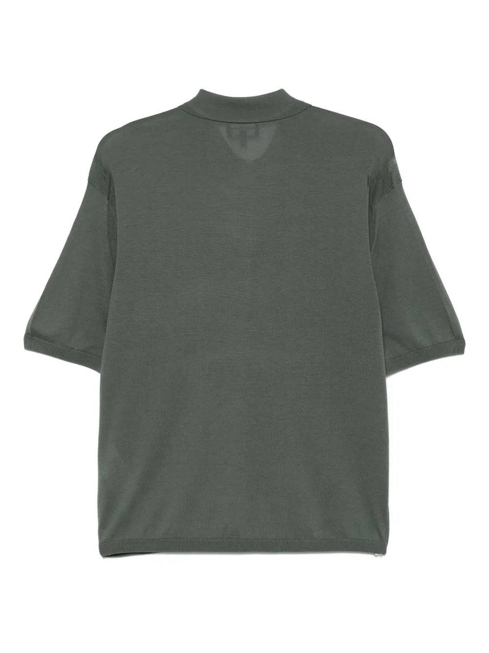 Emporio Armani Fijngebreid poloshirt - Groen