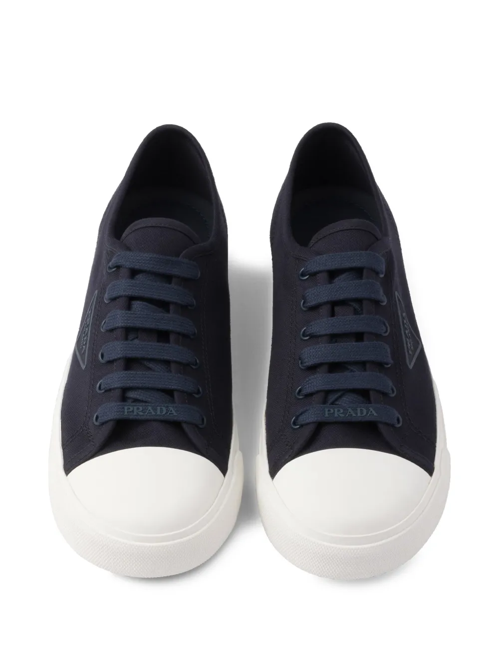 Prada triangle-logo sneakers Blue