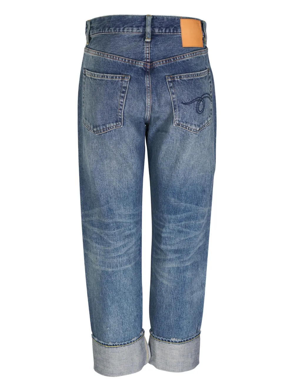 R13 Jeans met effect Blauw