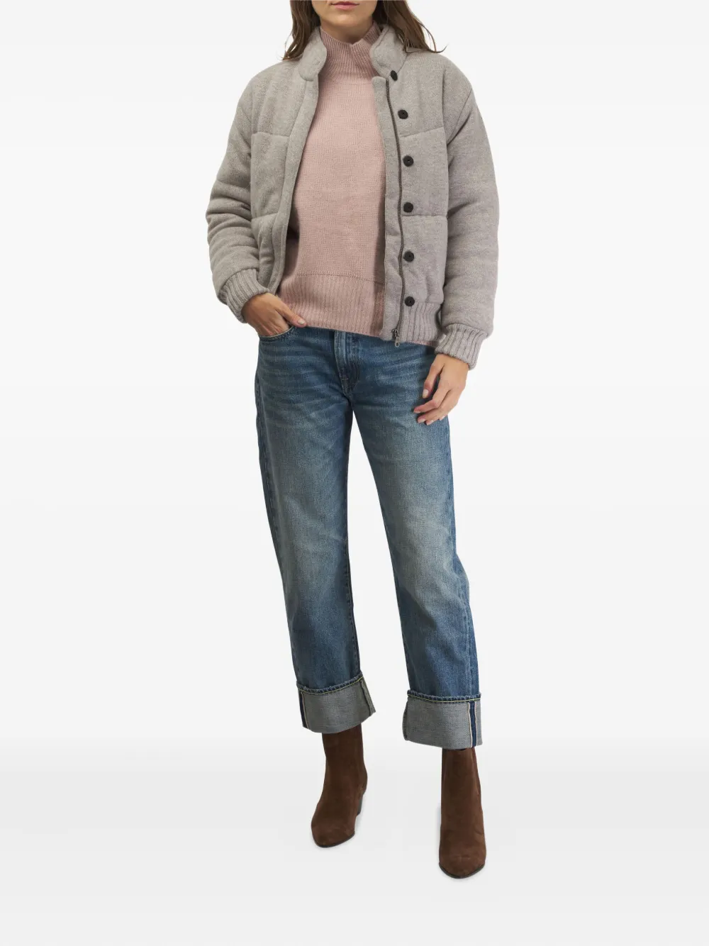 R13 Jeans met effect Blauw