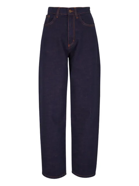 Odeeh contrast-stitching jeans