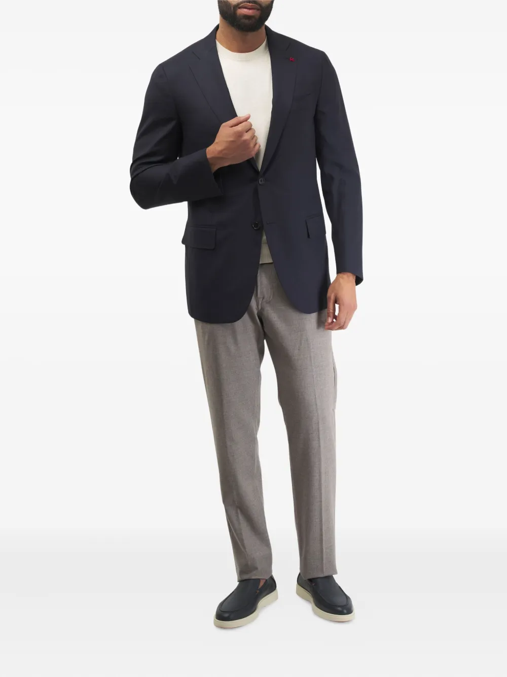 Marco Pescarolo straight-leg trousers - Grijs