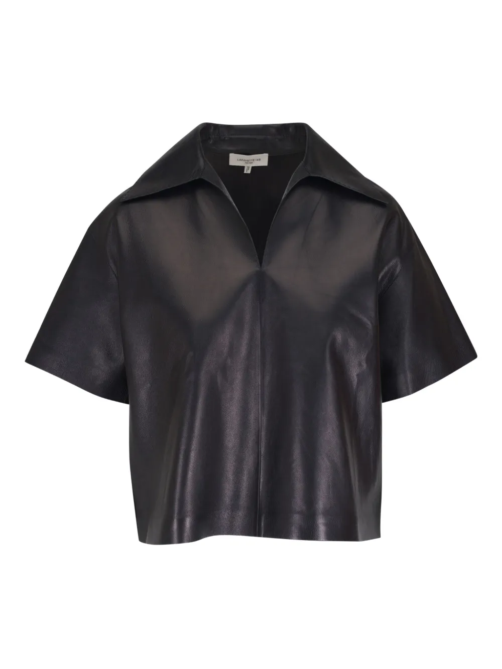 Lafayette 148 leather blouse | Black | Image 1