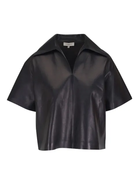 Lafayette 148 بلوزة جلد