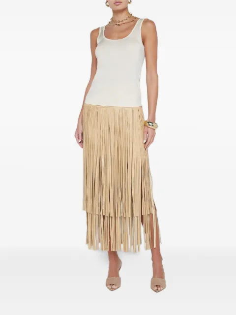 L'Agence Chrissy scoop-neck tank top
