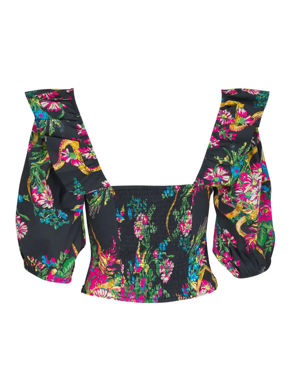 MOTHER floral-print blouse - Zwart