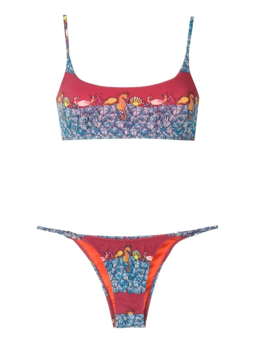 Bikini à imprimé animalier - Amir Slama - Modalova