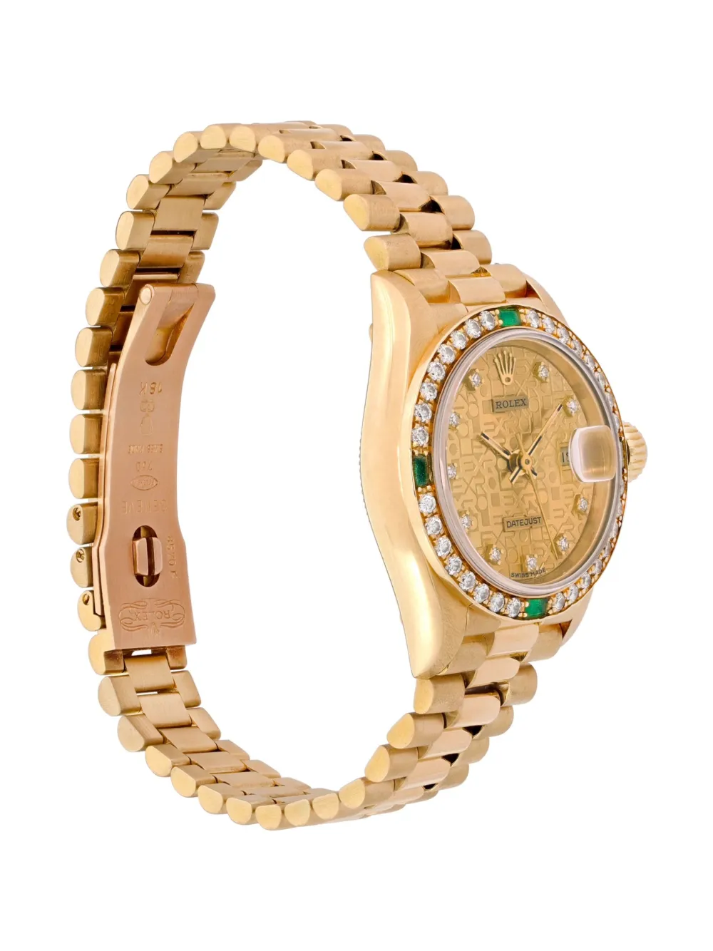 Pre-owned Rolex Date Just 26mm In Gold
