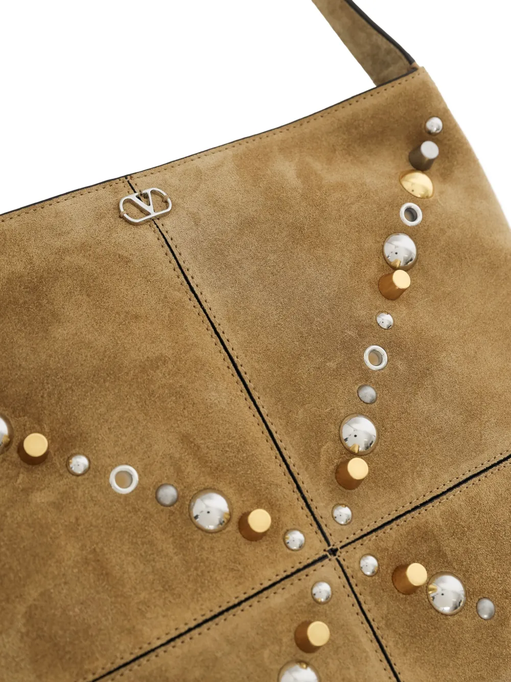 Valentino Garavani Nellcôte kleine crossbodytas Bruin