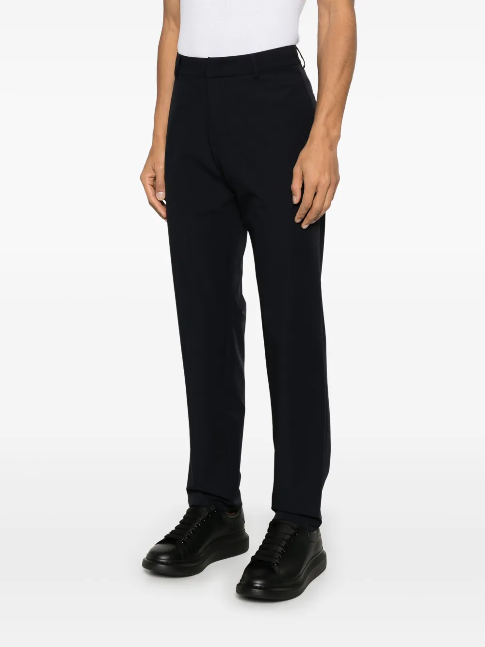 Emporio Armani Broek met toelopende pijpen Blauw