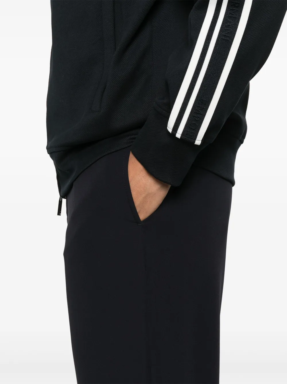 Emporio Armani Broek met toelopende pijpen Blauw