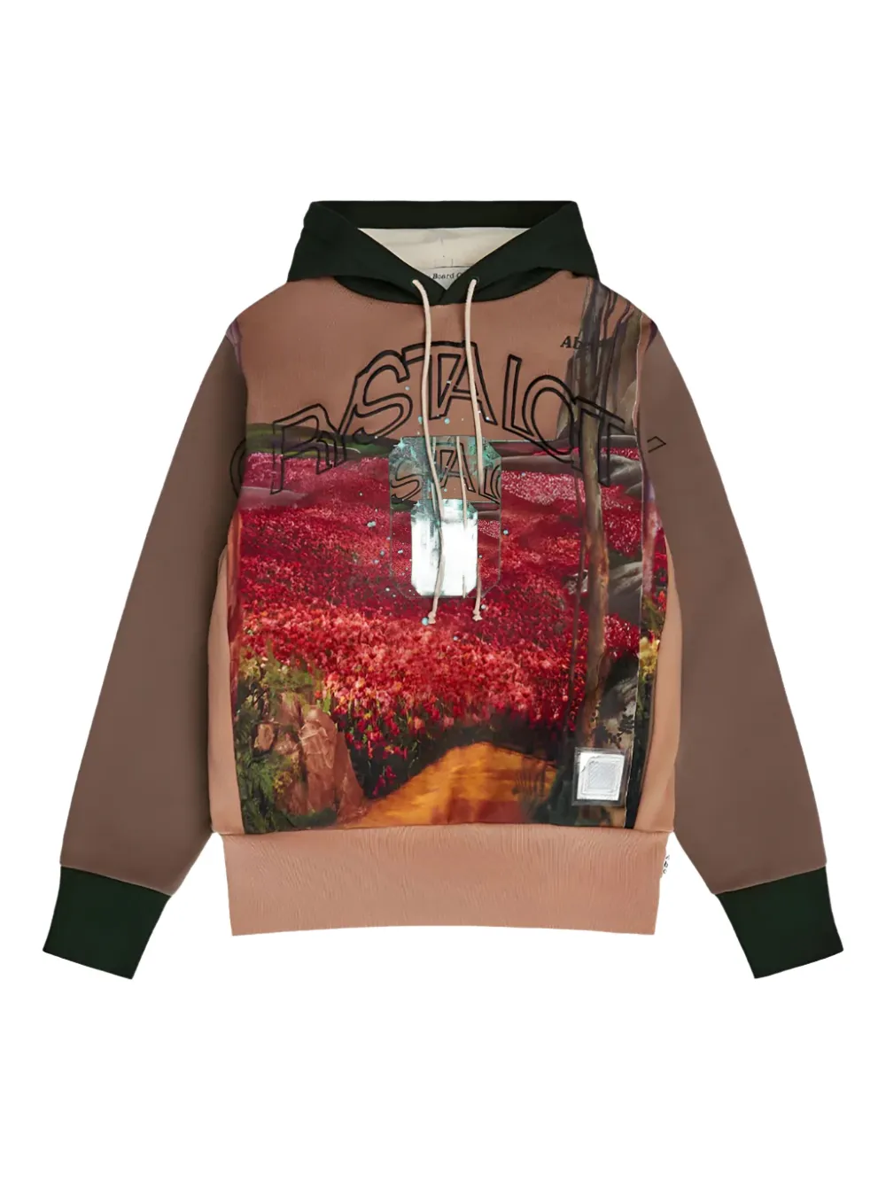 graphic-print hoodie