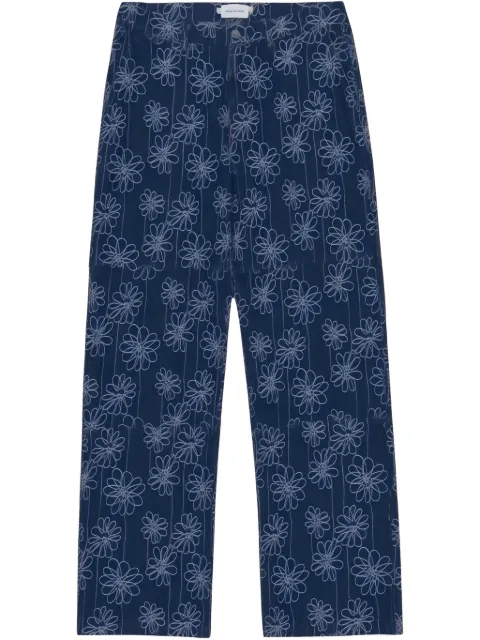 Honor The Gift jeans Indigo con motivo floral en jacquard