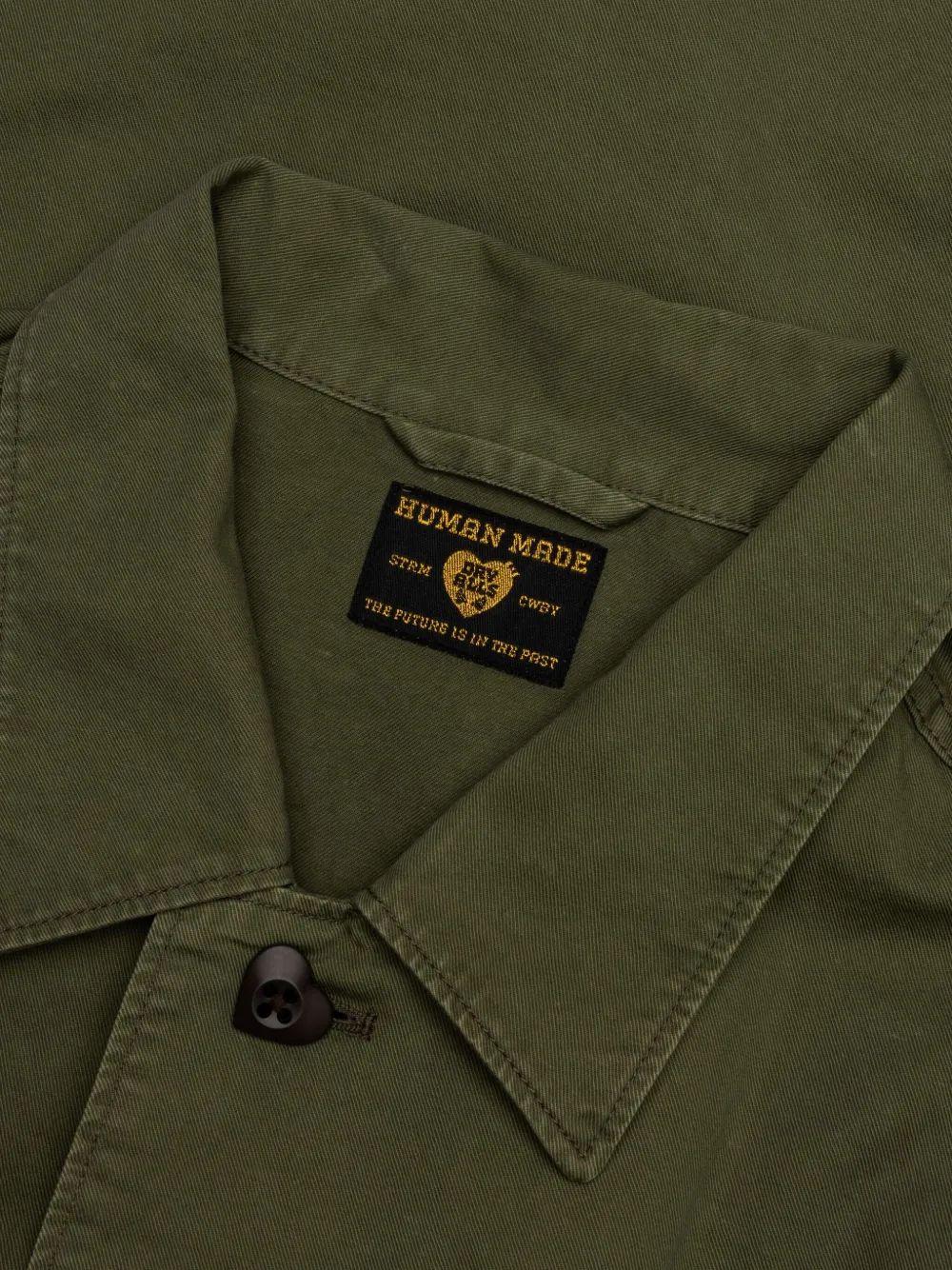 Human Made Shirtjack met opgestikte zak Groen