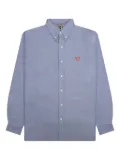 Human Made heart-embroidered shirt - Blue