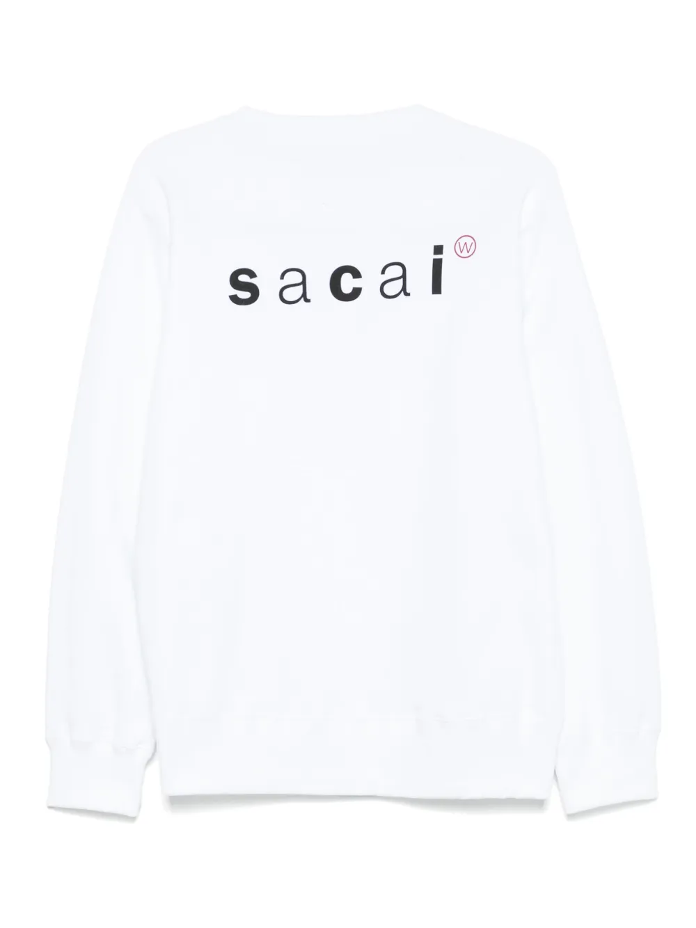 sacai Sweater met print - Wit