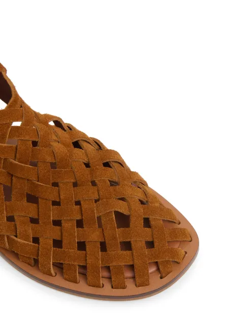 Mansur Gavriel woven sandals WS25F070USSADDLE - 3