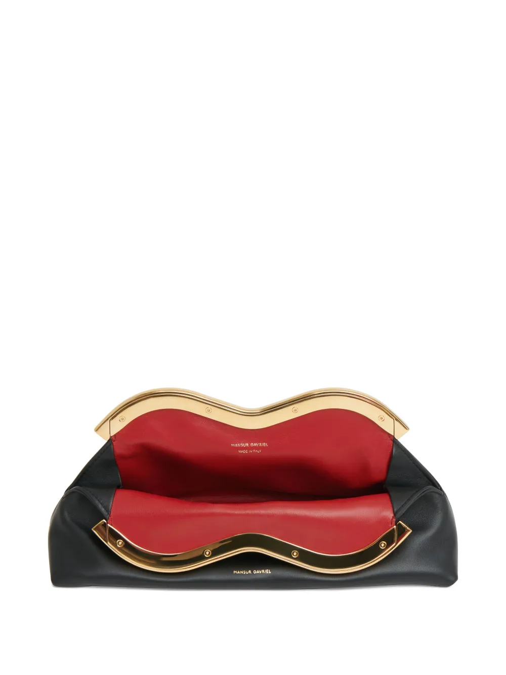 Mansur Gavriel Baci clutch Zwart