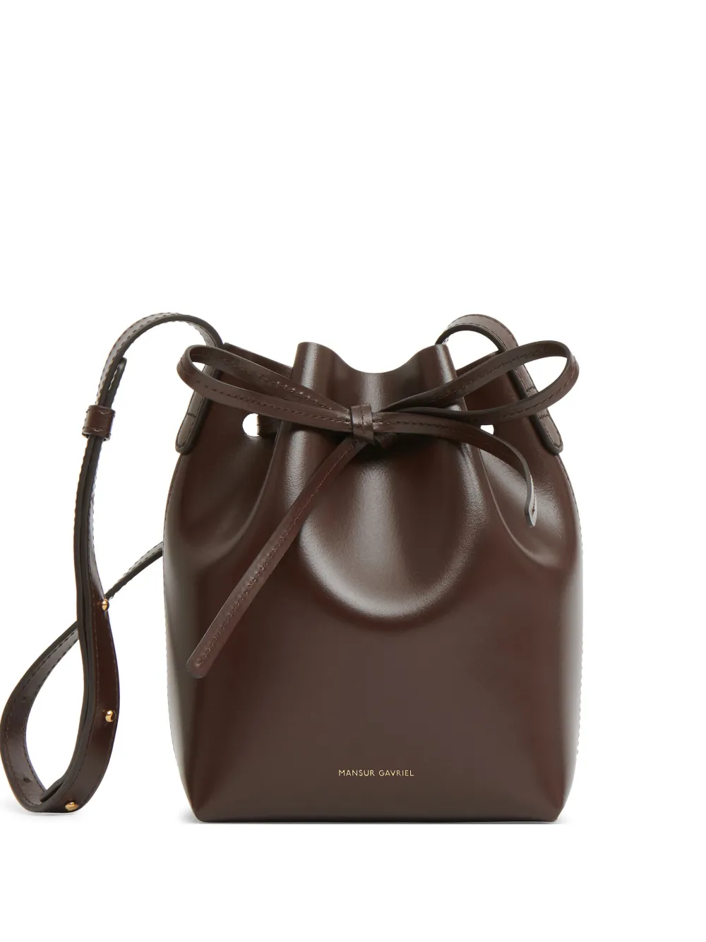 Mansur Gavriel ミニ バケットバッグ - ブラウン Mansur Gavriel ミニ バケットバッグ - ブラウン