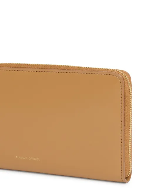 Mansur Gavriel zip-up wallet WS25H067LWCARAMELBLACK - 3