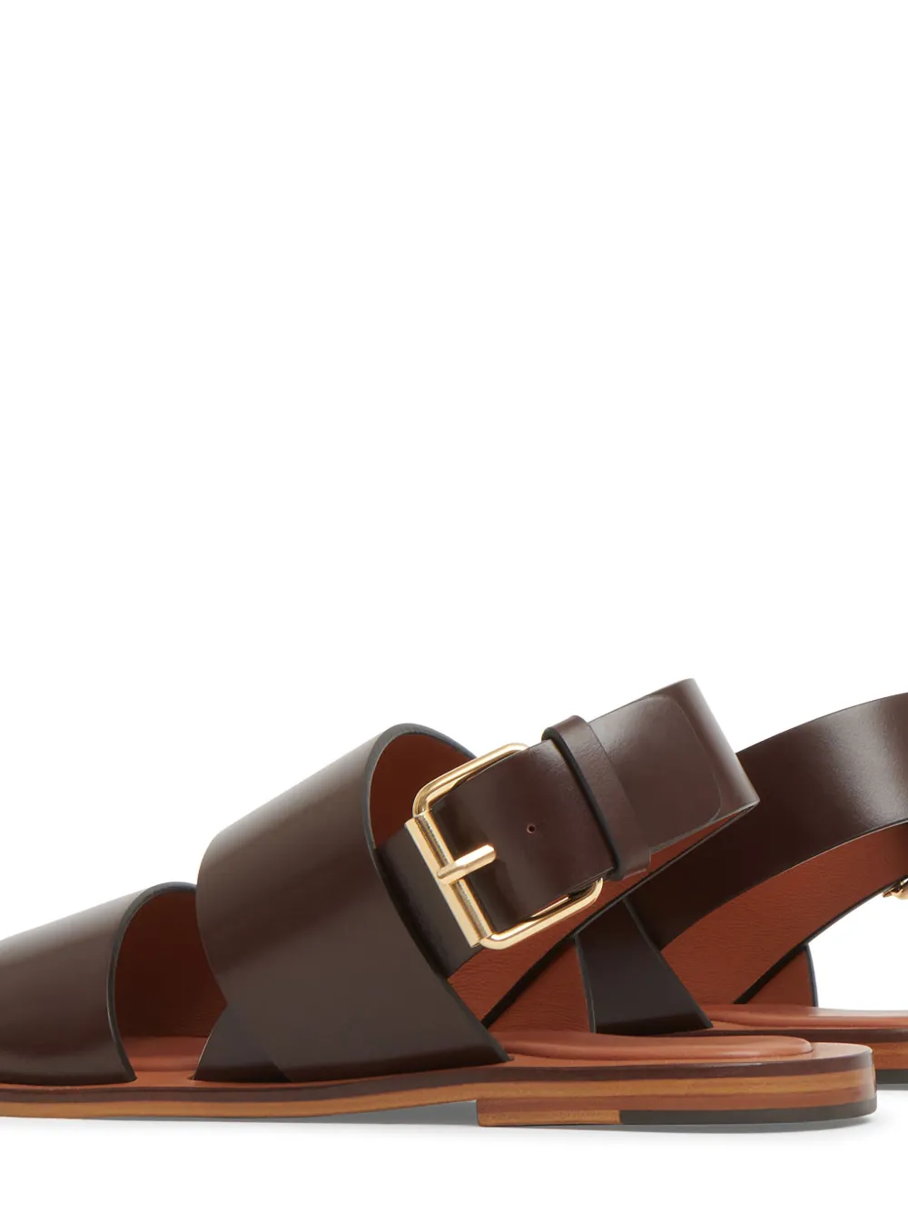 Mansur Gavriel Double Strap Slingback Sandal In Brown