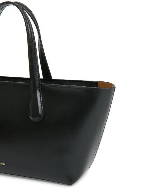 Mansur Gavriel mini Everyday tote bag WS25H175LWBLACKCARAMEL - 3