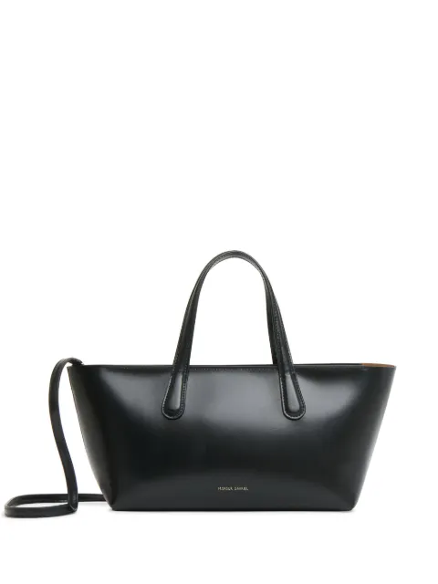 Mansur Gavriel mini Everyday tote bag WS25H175LWBLACKCARAMEL - 0
