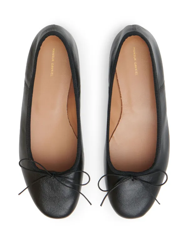 Mansur Gavriel Dance Ballerina Shoes Black FARFETCH